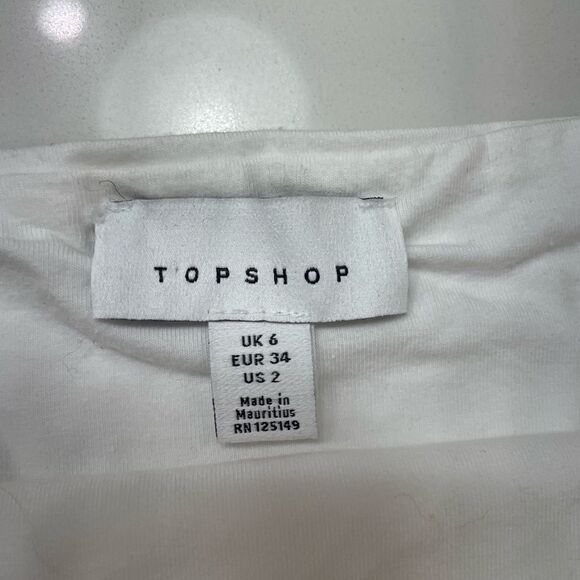 Top Shop Tube Top sz 2 - Picture 2 of 3